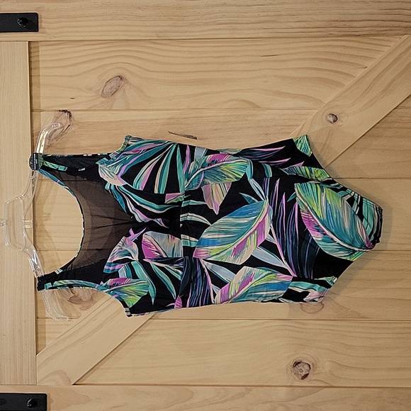 NWT | Torrid Wireless Mesh High Neck One Piece Swimsuit | Size 2 - Picture 3 of 7